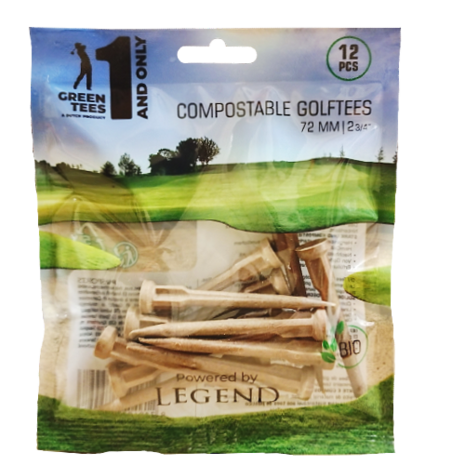 Compostable Golftees 24 stuks