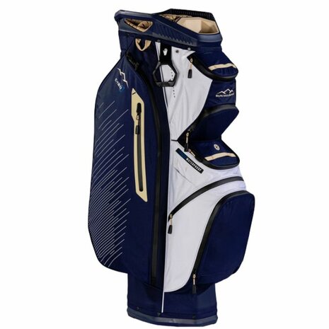 Sun Mountain C-130 H2NO Cartbag Waterdicht Navy Gold White