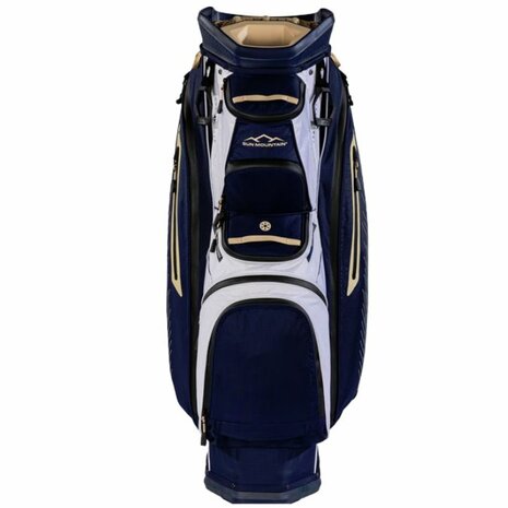 Sun Mountain C-130 H2NO Cartbag Waterdicht Navy Gold White