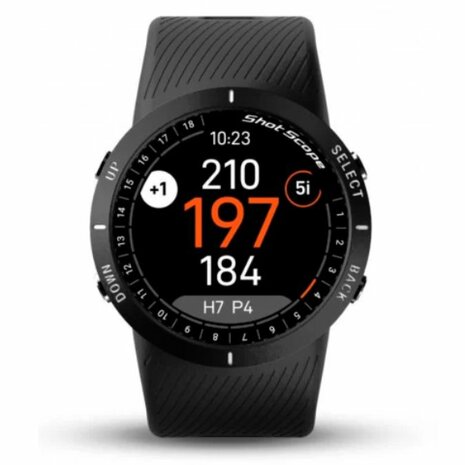 Shot Scope Premium GPS Golf Golfhorloge V5 Zwart Incl. 16 Tracking Tags