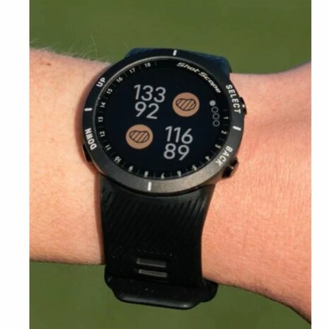 Shot Scope Premium GPS Golf Golfhorloge V5 Zwart Incl. 16 Tracking Tags