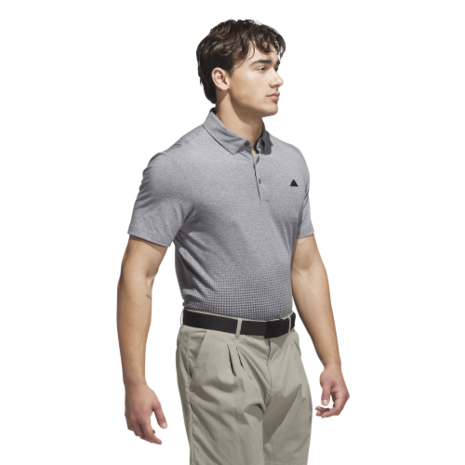 Adidas Heren Golfpolo Go To Rise Print Carbon