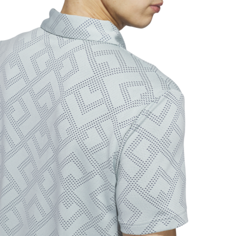 Adidas Ultimate CLSN Jacquard Heren Golfpolo Wosa Navy