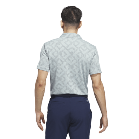 Adidas Ultimate CLSN Jacquard Heren Golfpolo Wosa Navy