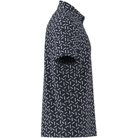 Adidas Ultimate Mesh Printed Heren Golfpolo Navy Wit