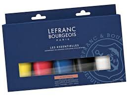Lefranc & Bourgeois Acryl Verf Set 5x80ml