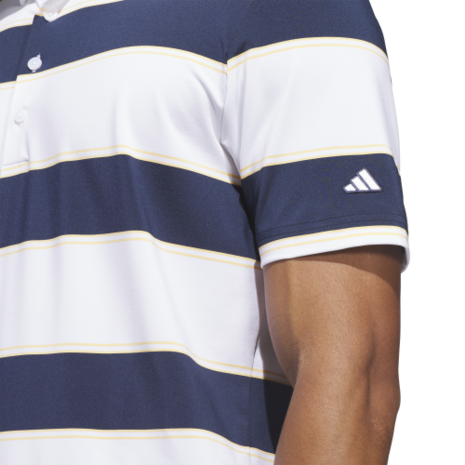 Adidas Heren Golfpolo Ultimate 365 Jumbo Stripes