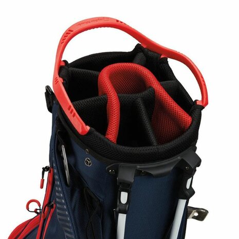 Taylormade TM23 Pro Standbag Navy Rood