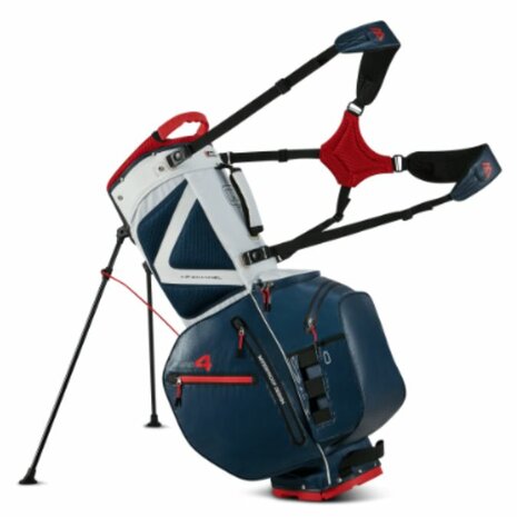 Big Max Aqua Hybrid 4 Standbag Navy Wit Rood
