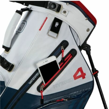 Big Max Aqua Hybrid 4 Standbag Navy Wit Rood