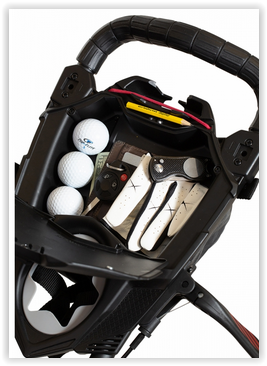 BagBoy Nitron Golf Trolley Zwart Rood