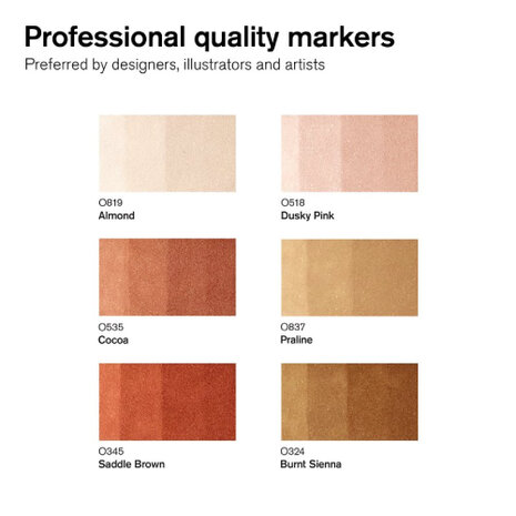 Winsor & Newton Promarker Brush Skin Tones 6-Pack