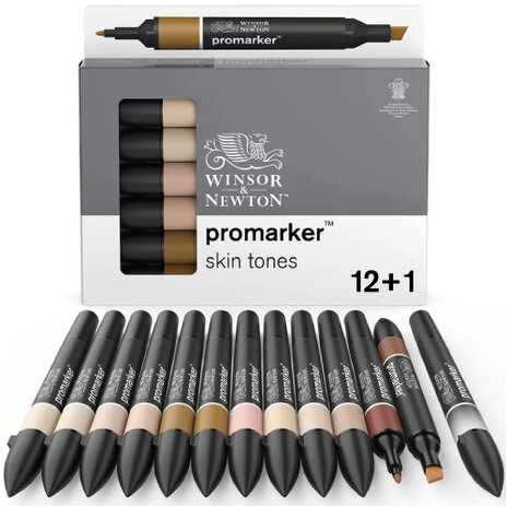Winsor & Newton Promarker Brush Skin Tones 12-Pack