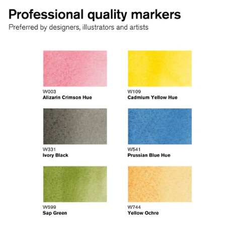 Winsor & Newton Promarker Watercolour Basic Tones 6-Pack
