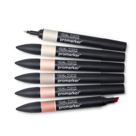 Winsor & Newton Promarker Skin Tones 1 6-pack