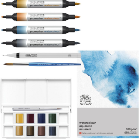 Winsor&Newton Mixed Media Urban Sketching Set 16-Piece