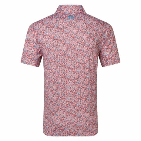 FootJoy Madow Lisle Print Herenpolo Rood