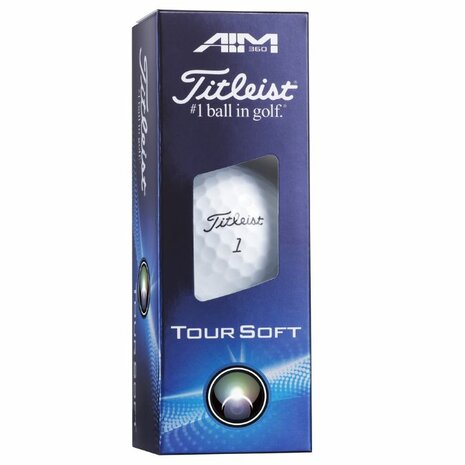 Titleist Tour Soft Alignment 360 Golfballen Wit 2025