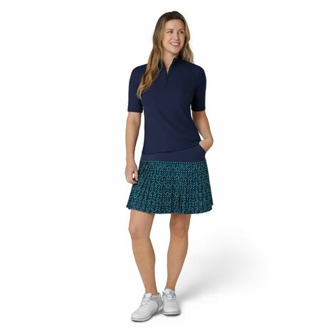 Callaway Rip Play Korte Mouw Mock Shirt Navy