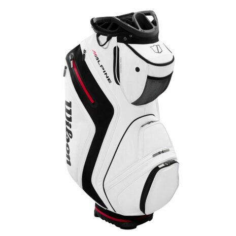 Wilson Staff Alpine Cartbag Wit Zwart Rood