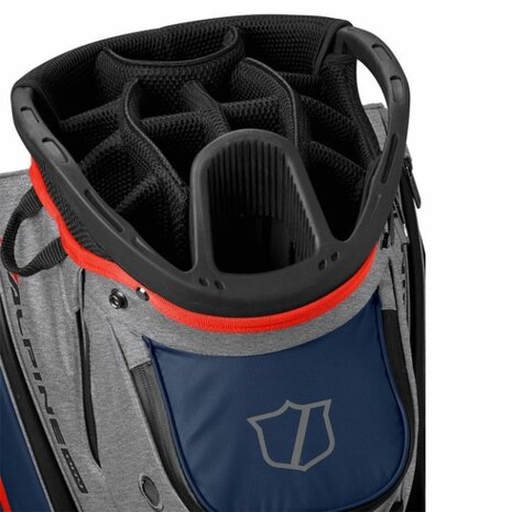 Wilson Staff Alpine Dry Cartbag Grijs Navy Rood