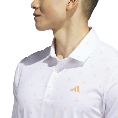 Adidas Ultimate ESCE Print Heren Golfpolo Wit