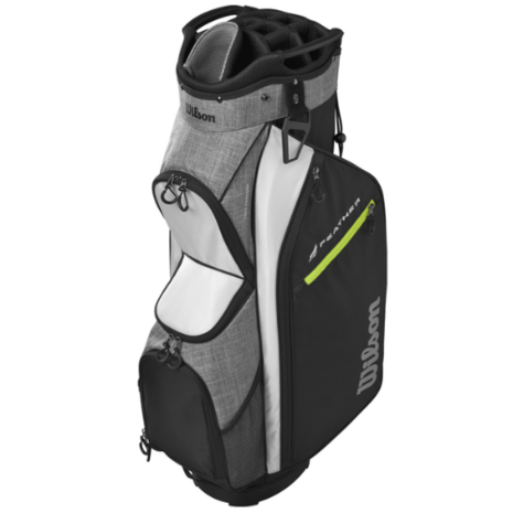 Wilson Feather Cartbag Zwart/Grijs/Wit
