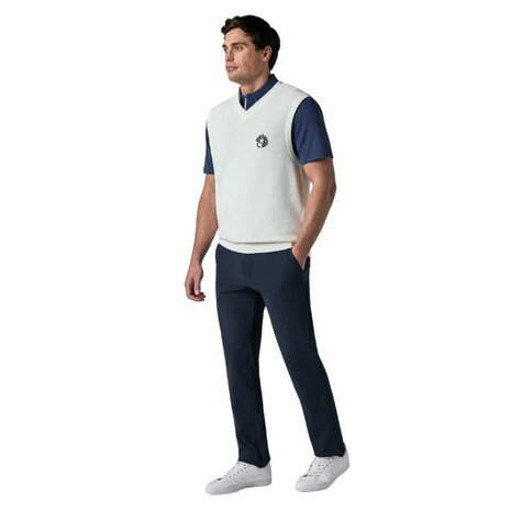 Callaway Mixed Texture Vest Off White