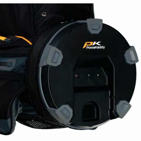 Powakaddy Cartbag DLX Lite Gun Metal Blue Trim
