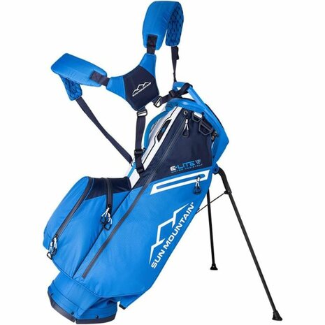 Sun Mountain E-Lite 14 Way Hybrid Standbag Navy Blue White