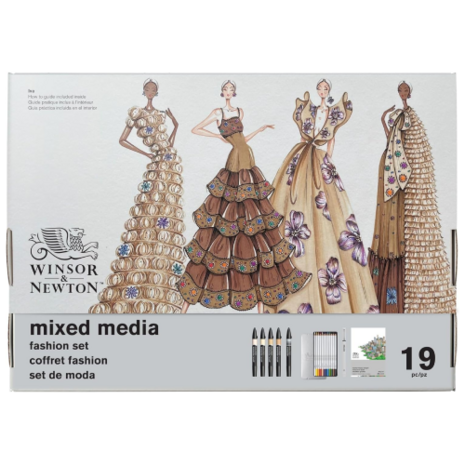 Winsor&Newton Mixed Media Fashion Set 16-Piece