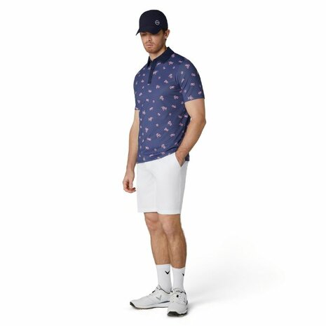 Callaway Azalea Gingham Print Golfpolo Peacoat