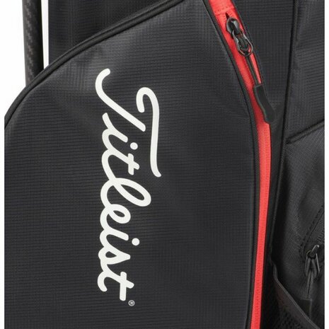Titleist Players 4 Carbon Standbag Zwart Rood