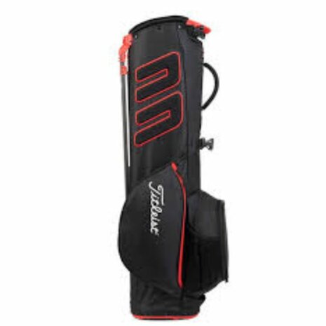 Titleist Players 4 Carbon Standbag Zwart Rood