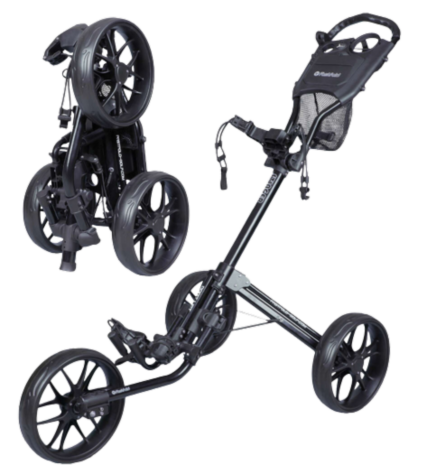Fastfold Stinger Golftrolley, schwarz, 3 R&auml;der