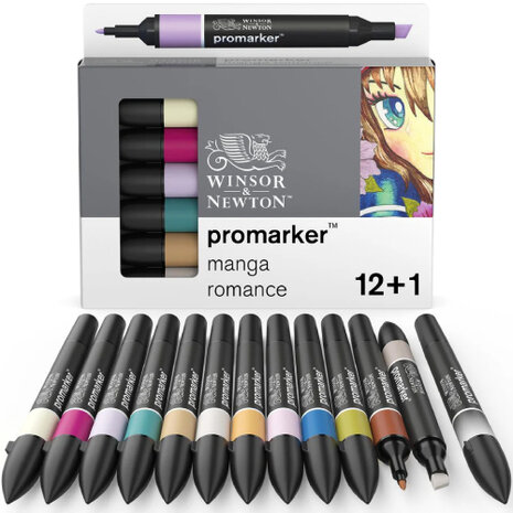 Winsor & Newton Promarker Manga Romance 12-pack