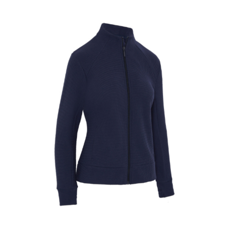 Callaway Stretch Waffle Knit Fleece Golfjas Dames Peacoat