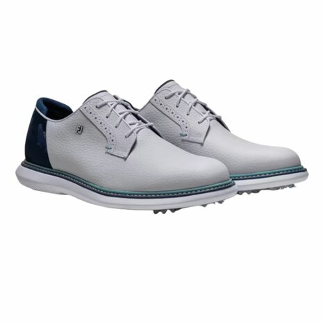 Footjoy Heren Golfschoenen Traditions Wit Navy
