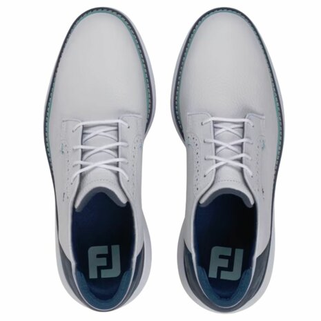 Footjoy Heren Golfschoenen Traditions Wit Navy