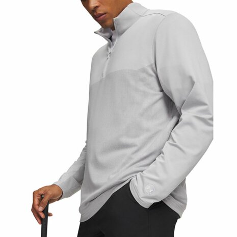 Under Armour Drive Lightweight Half Zip Titanium Heren