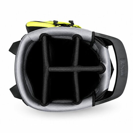 Ping Hoofer Standbag Zwart Lime Grijs
