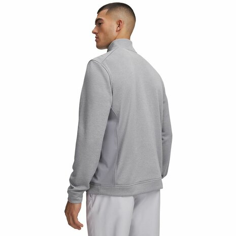 Under Armour Sweater Fleece Hybrid HZ Grijs Heren