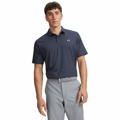 Under Armour T2G Printed Polo Midnight Navy Heren