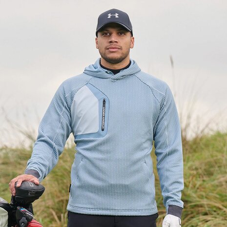 Under Armour Drive Pro Hybrid Hoody Blue Wind Heren