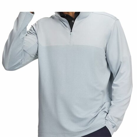 Under Armour Drive Lightweight Half Zip Lichtblauw Heren