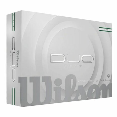 Wilson Staff Duo Soft TRK 360 Golfballen Wit Groen 2025