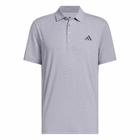 Adidas Ultimate365 Tour Deco Heren Golfpolo Slate Grijs