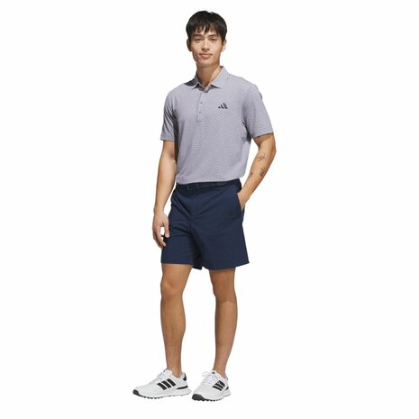 Adidas Ultimate365 Tour Deco Heren Golfpolo Slate Grijs