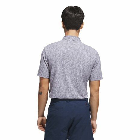Adidas Ultimate365 Tour Deco Heren Golfpolo Slate Grijs