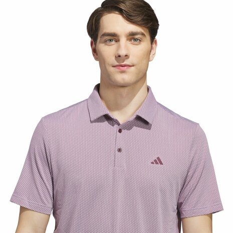 Adidas Perfect TXT Heren Golfpolo White Maroon